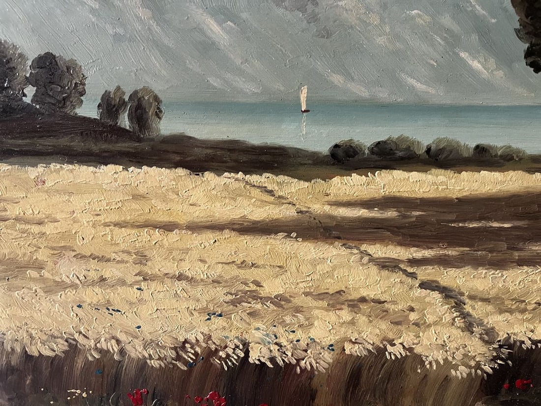 Oil painting Wheat field European artist - 4