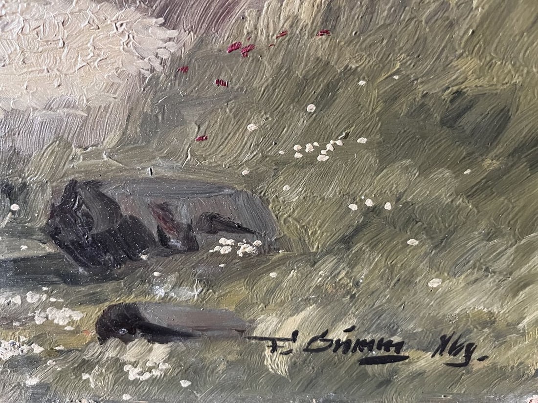 Oil painting Wheat field European artist - 7
