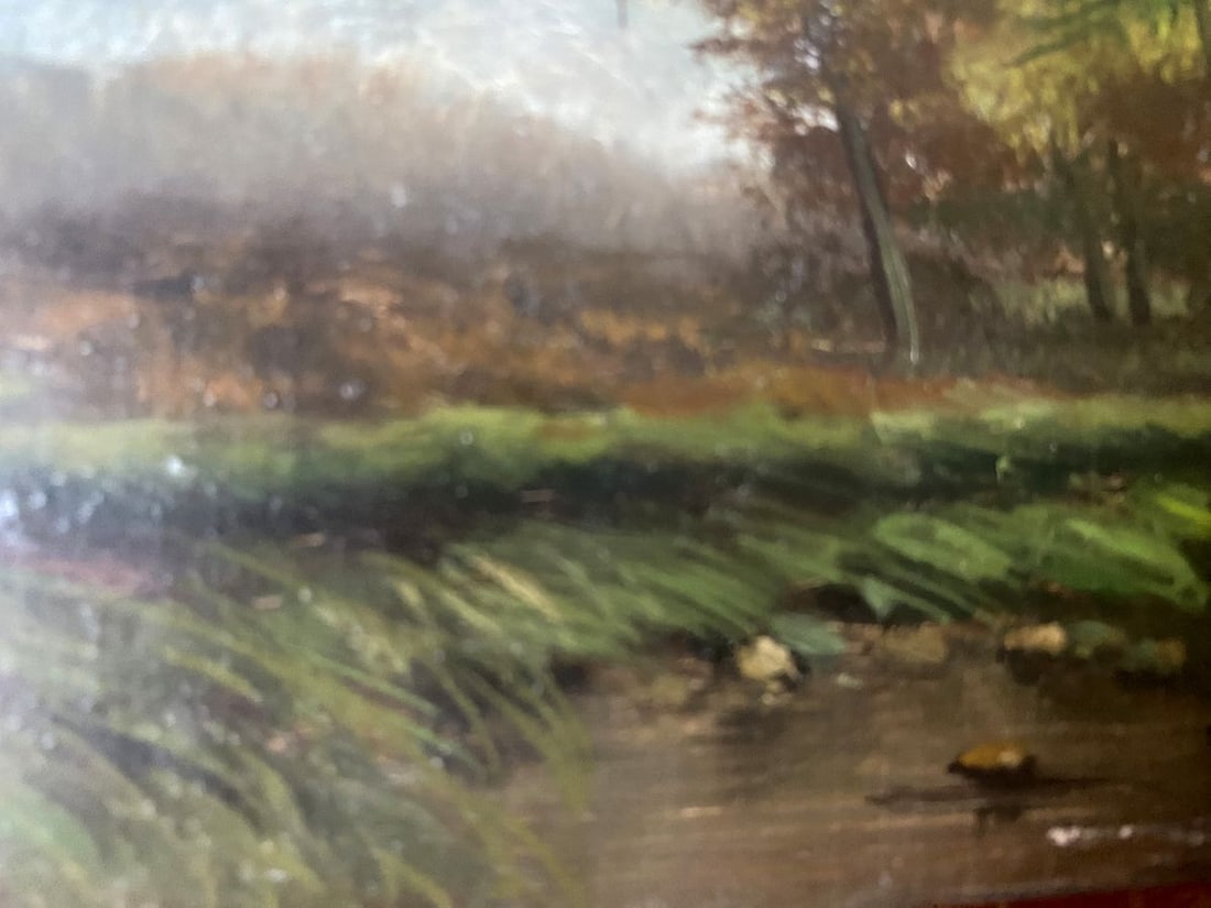 Oil painting Near the mountains European artist - 5