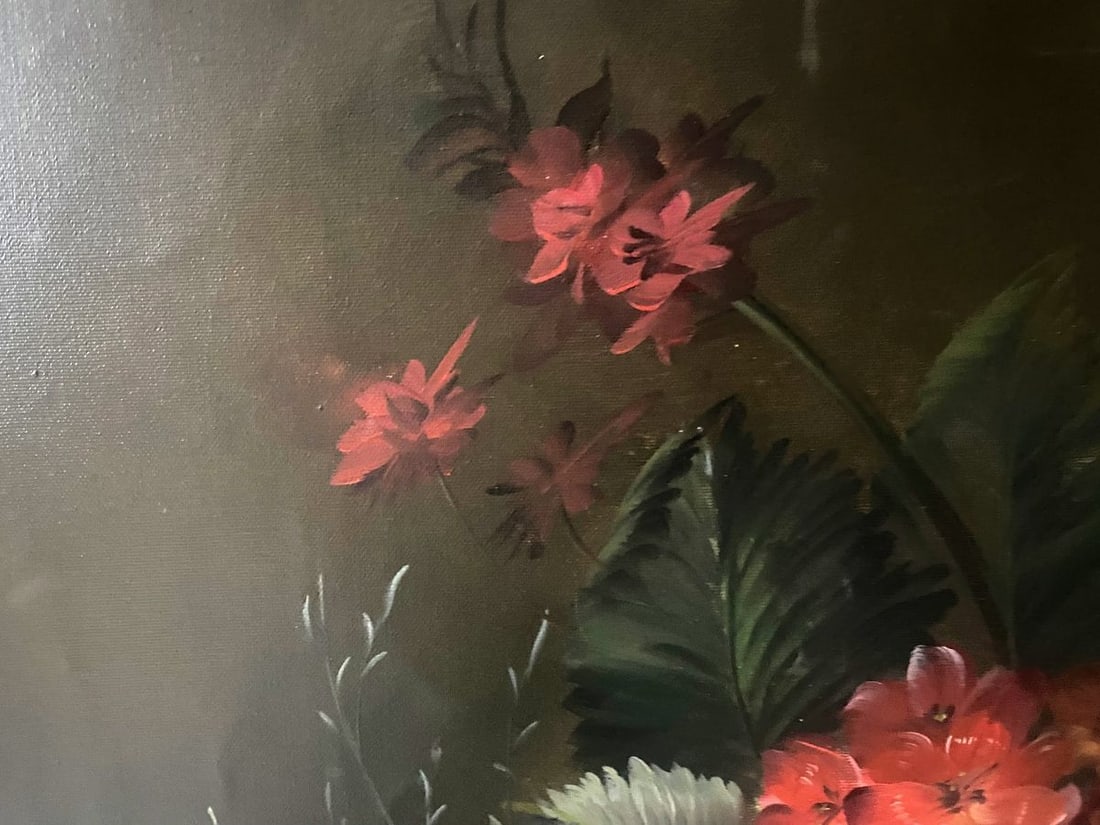 Oil painting Flowers and fruits European artist - 2
