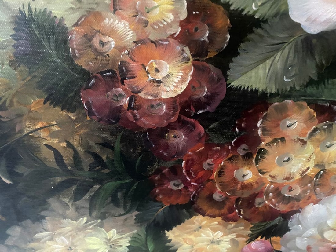 Oil painting Flowers and fruits European artist - 5