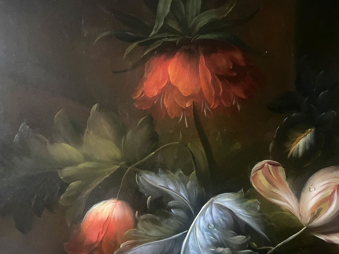 Oil painting Summer flowers European artist - 3