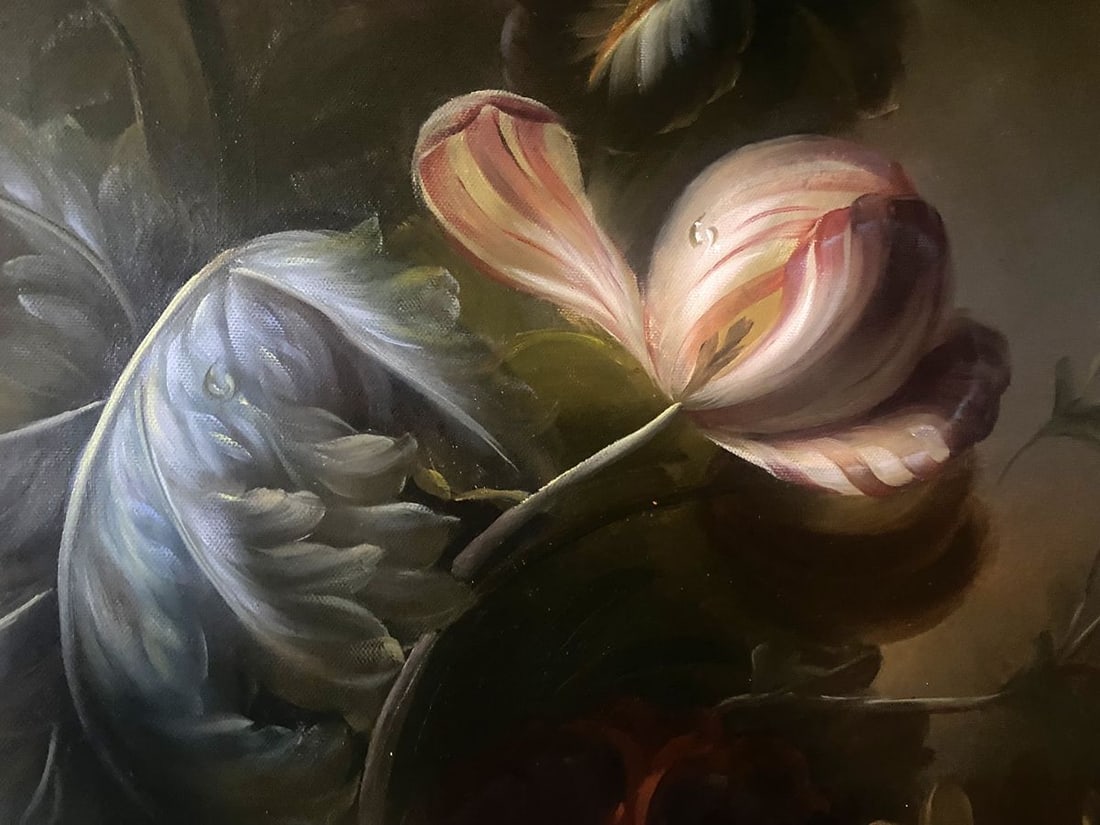 Oil painting Summer flowers European artist - 4