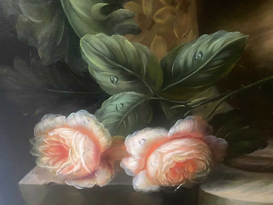 Oil painting Summer flowers European artist - 7