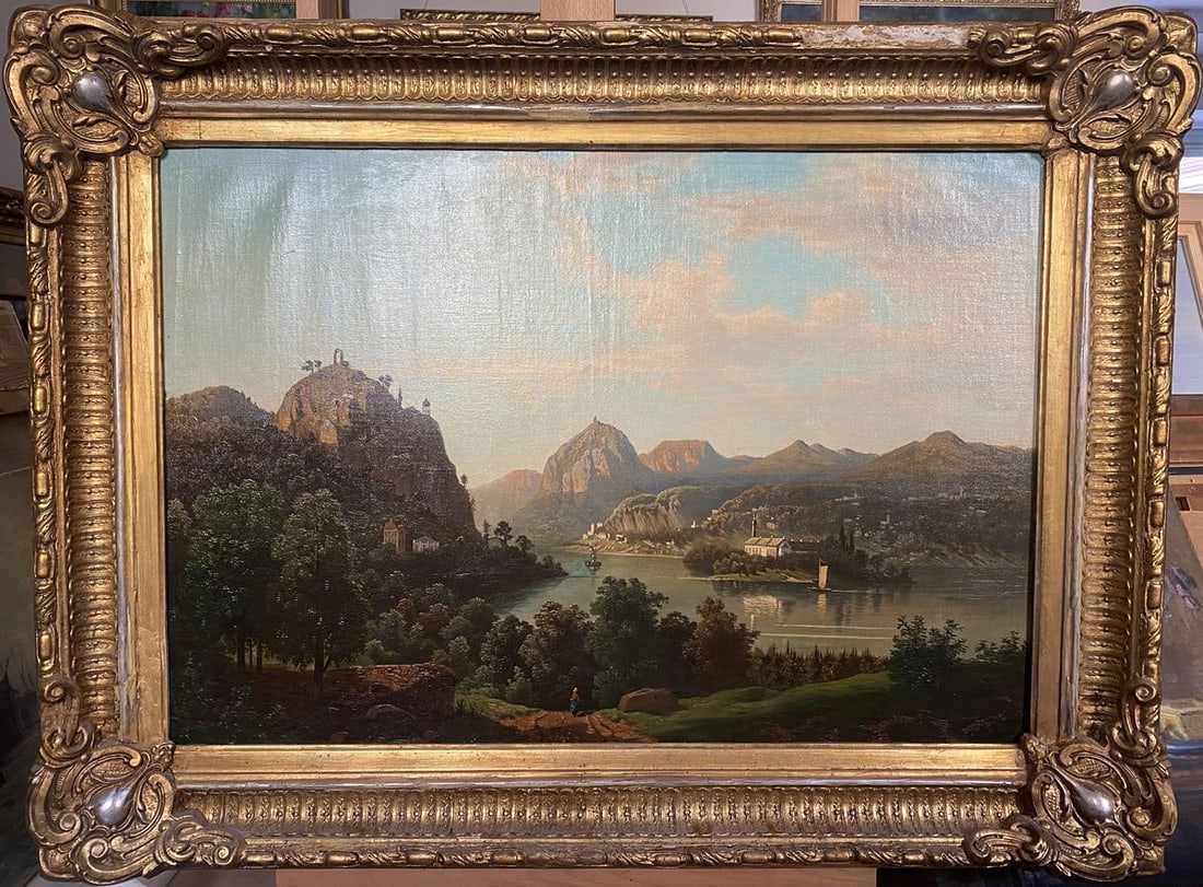 Oil painting Journey to new lands European artist: Title: Oil painting Journey to new lands European artist Description: NoVerne 393*** ABOUT THIS PAINTING **** TITLE: "Journey to new lands"* ARTISTS: European artist* SIZE: 68x96 cm/'26.77x37.79 inche