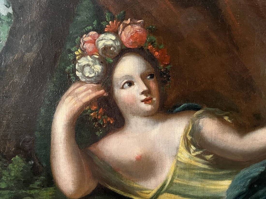 Oil painting Girl care European artist - 3