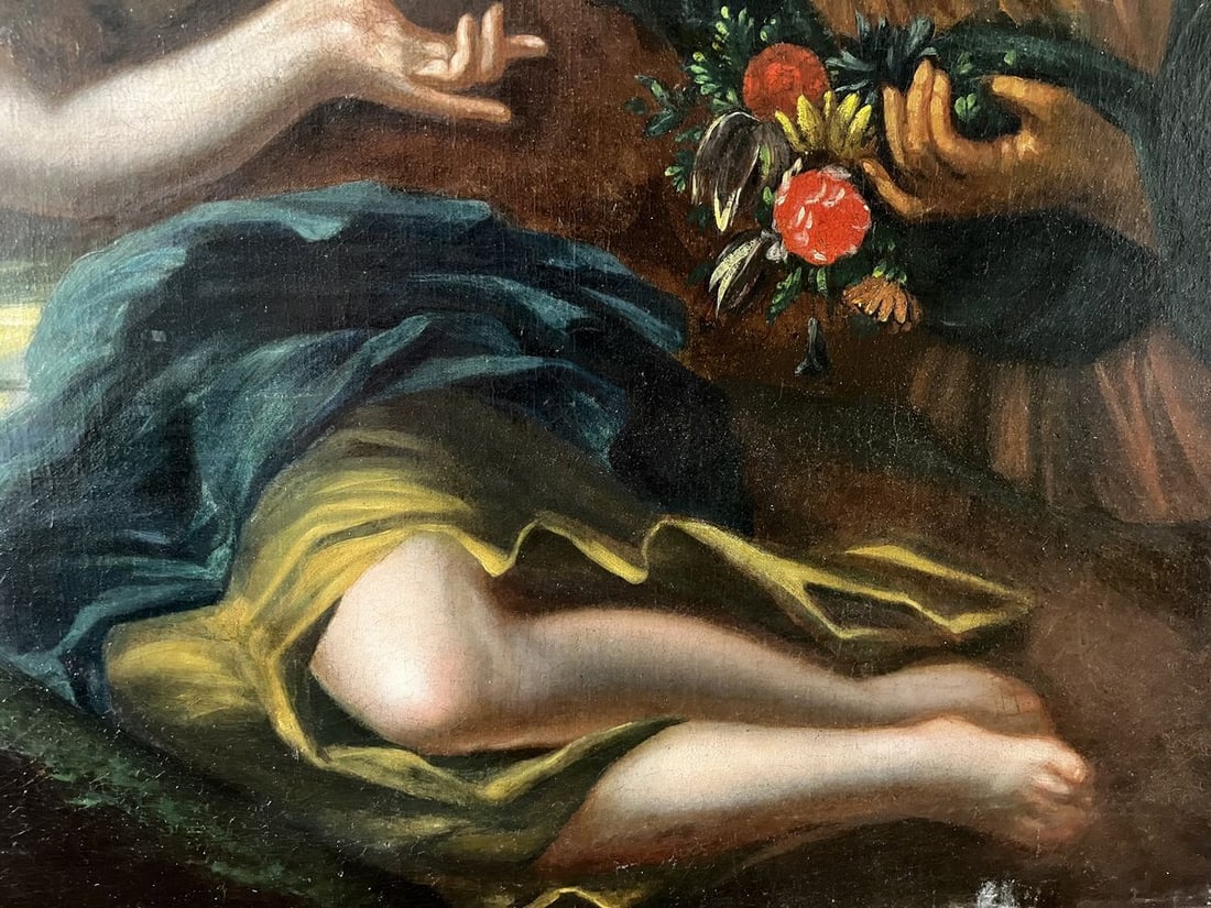 Oil painting Girl care European artist - 5