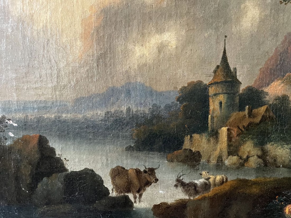 Oil painting Shepherd on the beach European artist - 4