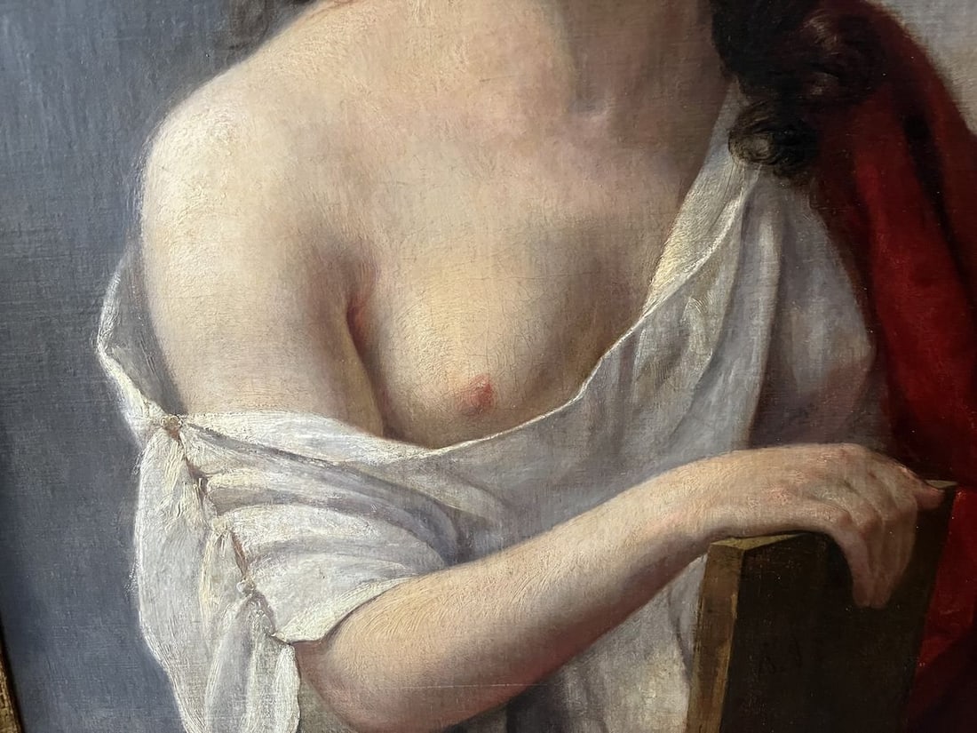 Oil painting Muse of poetry European artist - 5