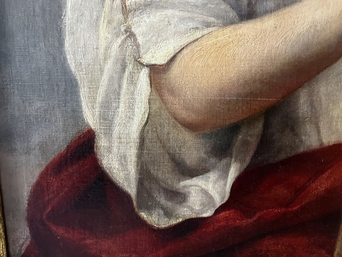 Oil painting Muse of poetry European artist - 6
