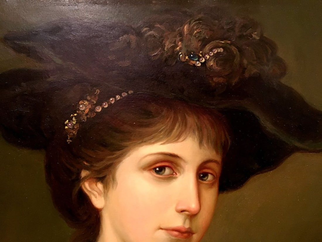 Oil painting Portrait of a Victorian Girl - 2