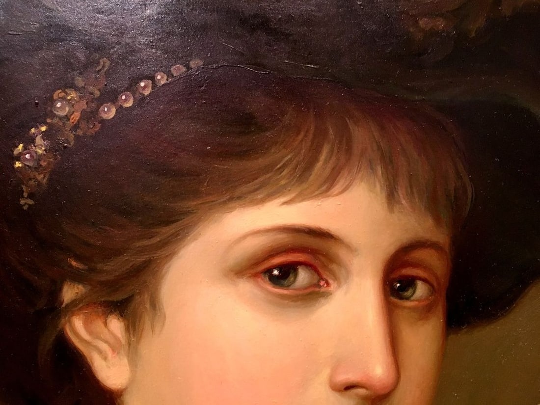 Oil painting Portrait of a Victorian Girl - 3