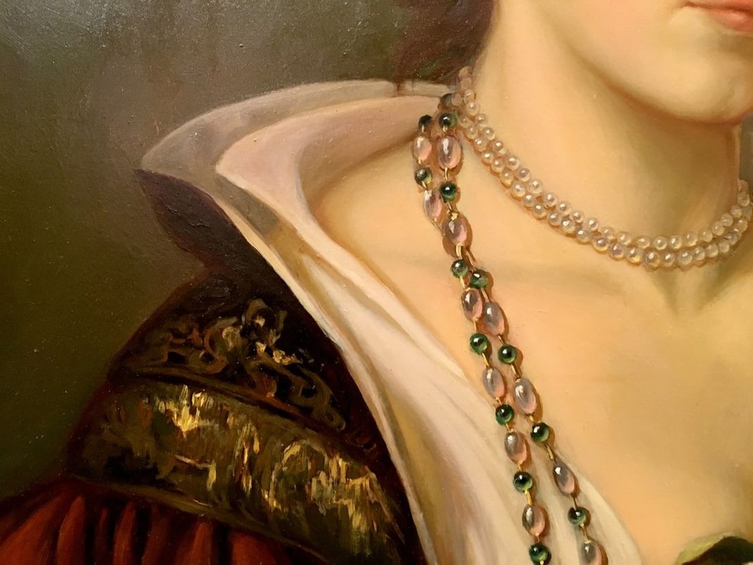 Oil painting Portrait of a Victorian Girl - 5