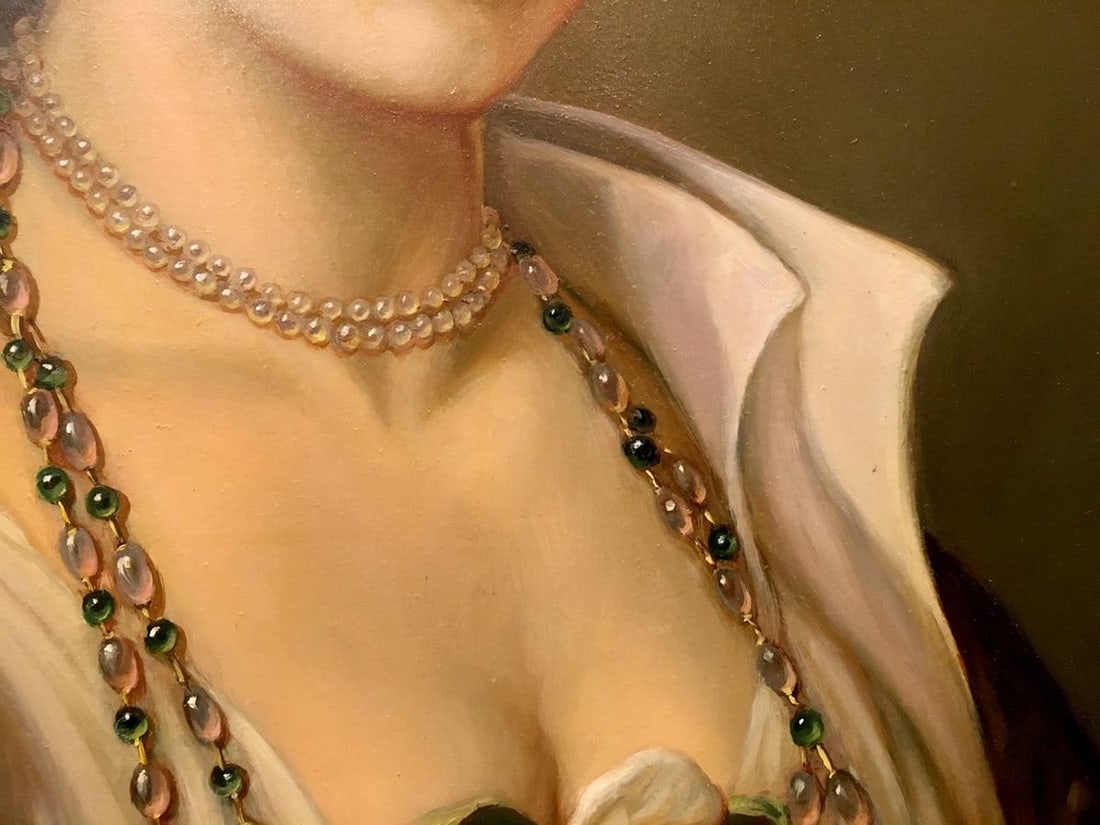 Oil painting Portrait of a Victorian Girl - 6