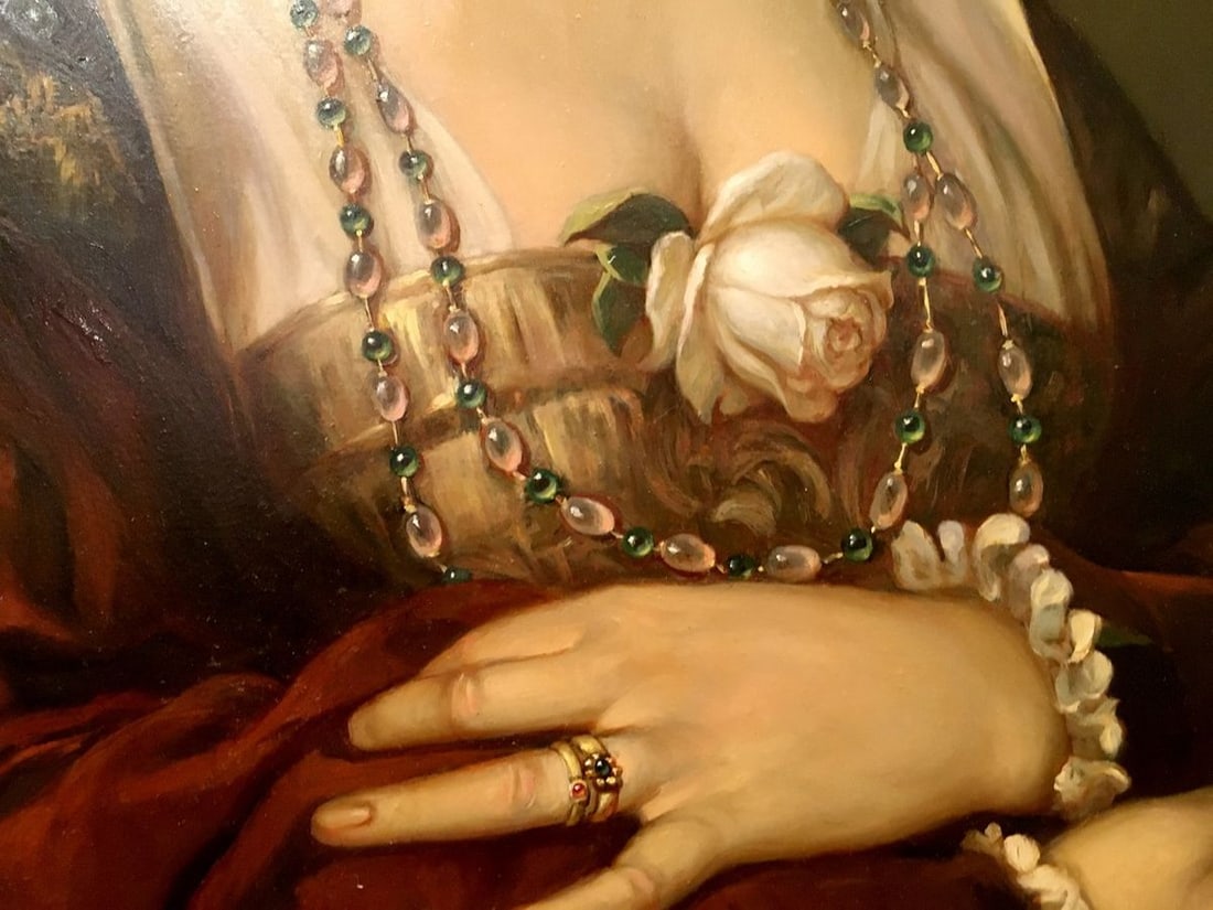 Oil painting Portrait of a Victorian Girl - 7
