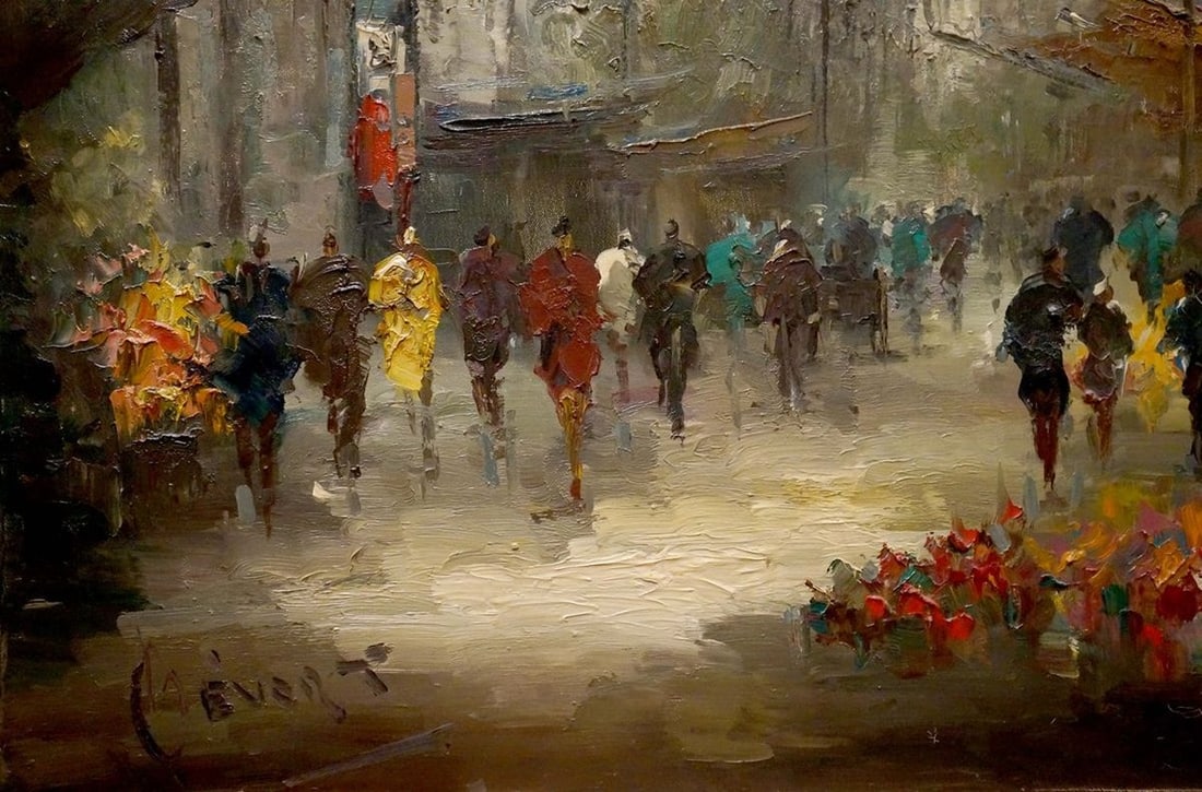 Oil painting By market Evert Collier - 2
