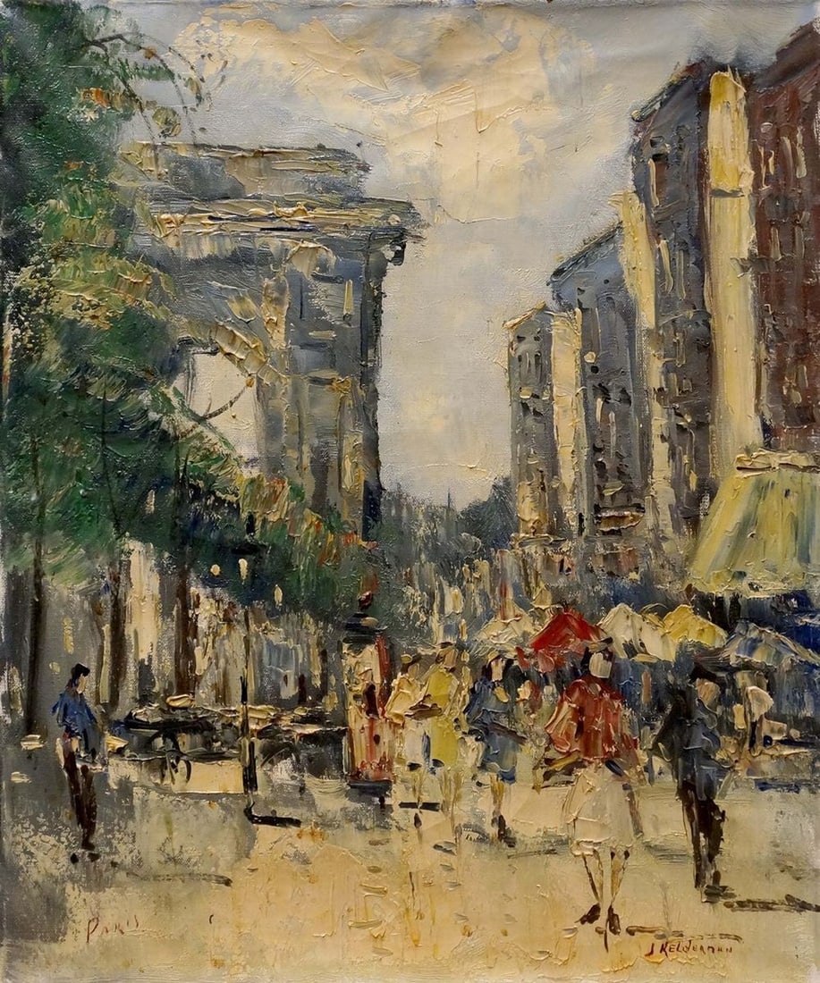 Oil painting On the streets of the city Jan Kelderman: Title: Oil painting On the streets of the city Jan Kelderman Description: NoVerne 26 *** ABOUT THIS PAINTING *** * TITLE: "On the streets of the city" * ARTISTS: Jan Kelderman * SIZE: 50x40 cm/'19.68x