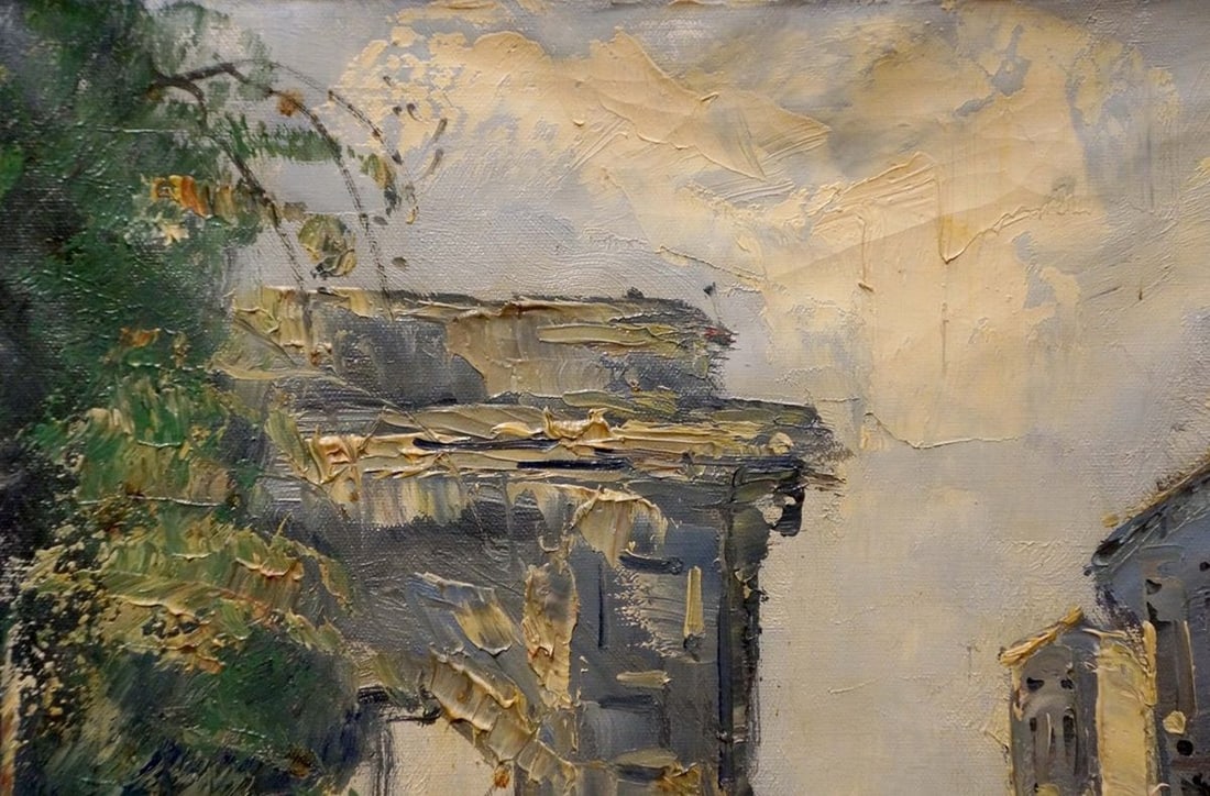Oil painting On the streets of the city Jan Kelderman - 3