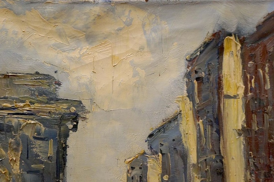 Oil painting On the streets of the city Jan Kelderman - 4