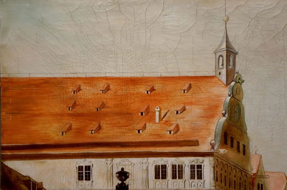Painting City center landscape - 3