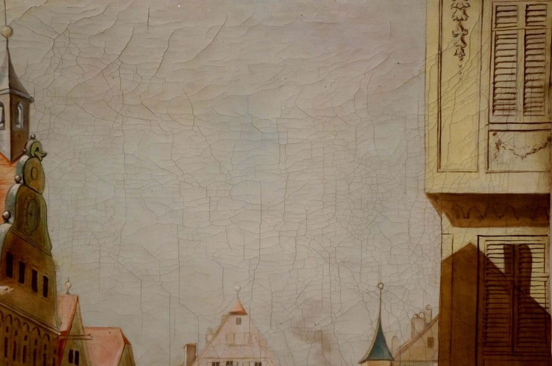 Painting City center landscape - 4