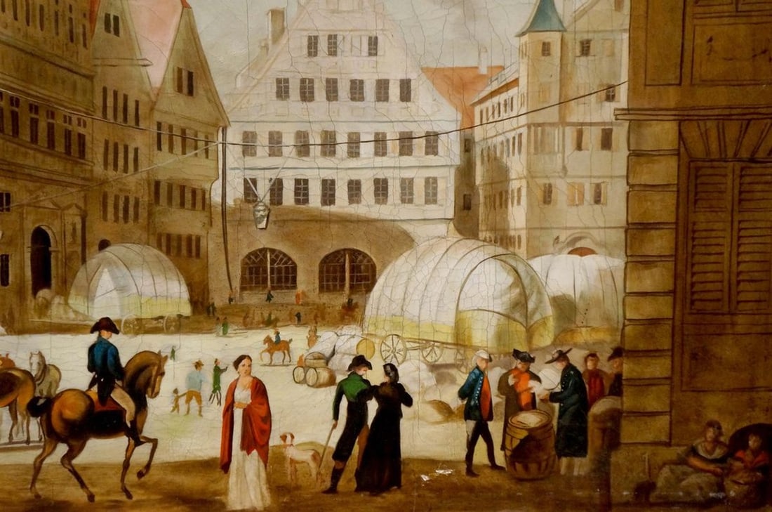 Painting City center landscape - 5