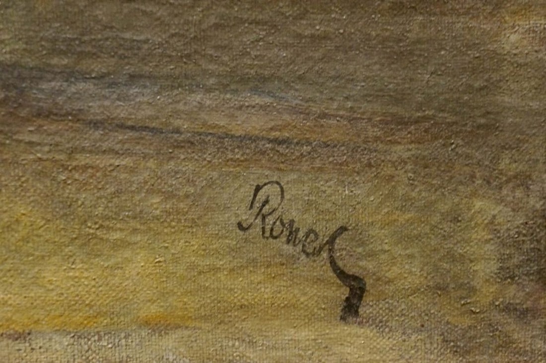 Oil painting Train landscape Ronel - 6