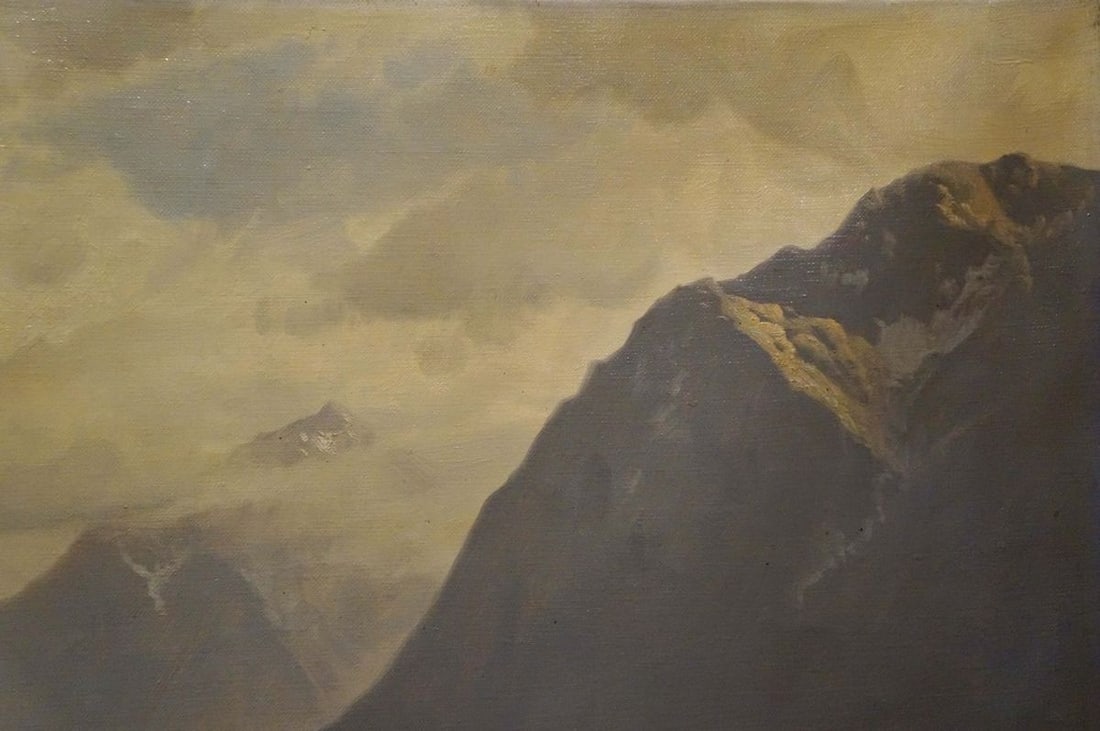 Oil painting Walk along the coast Louis Bohm - 4