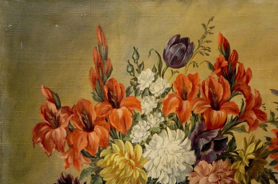 Oil painting Flowers - 3