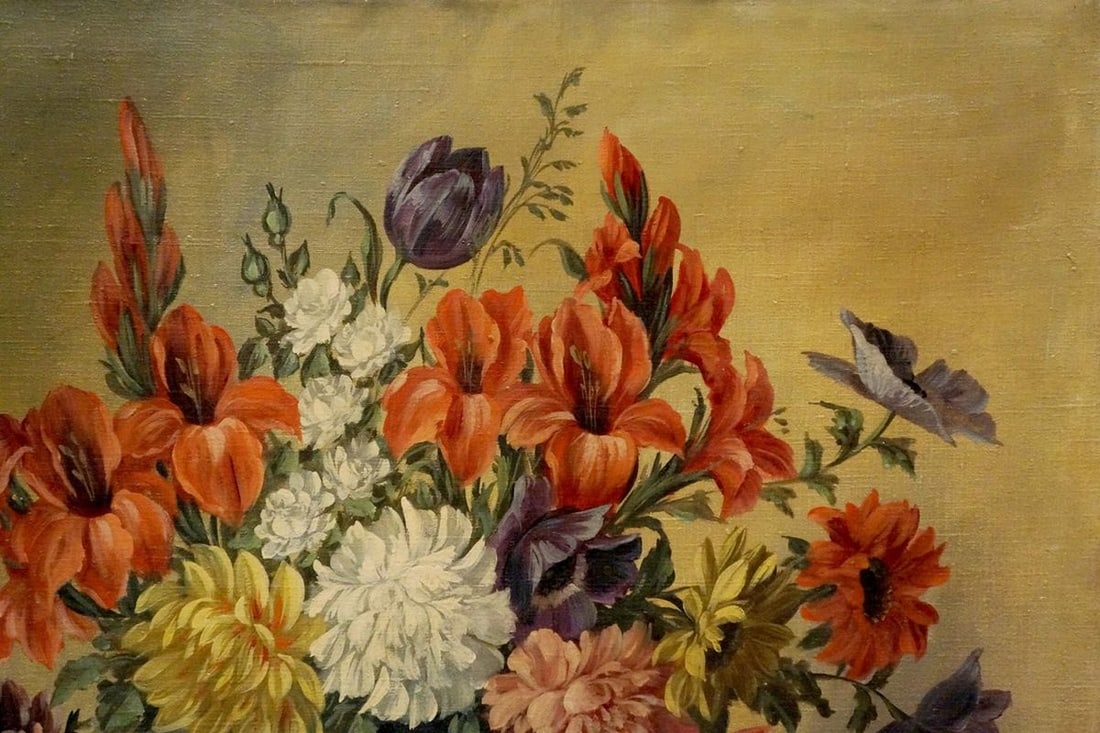 Oil painting Flowers - 4