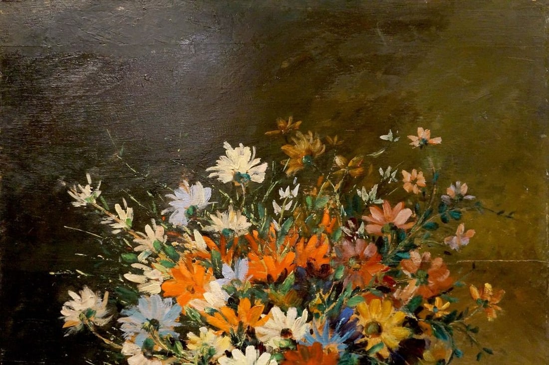 Oil painting Flowers - 4