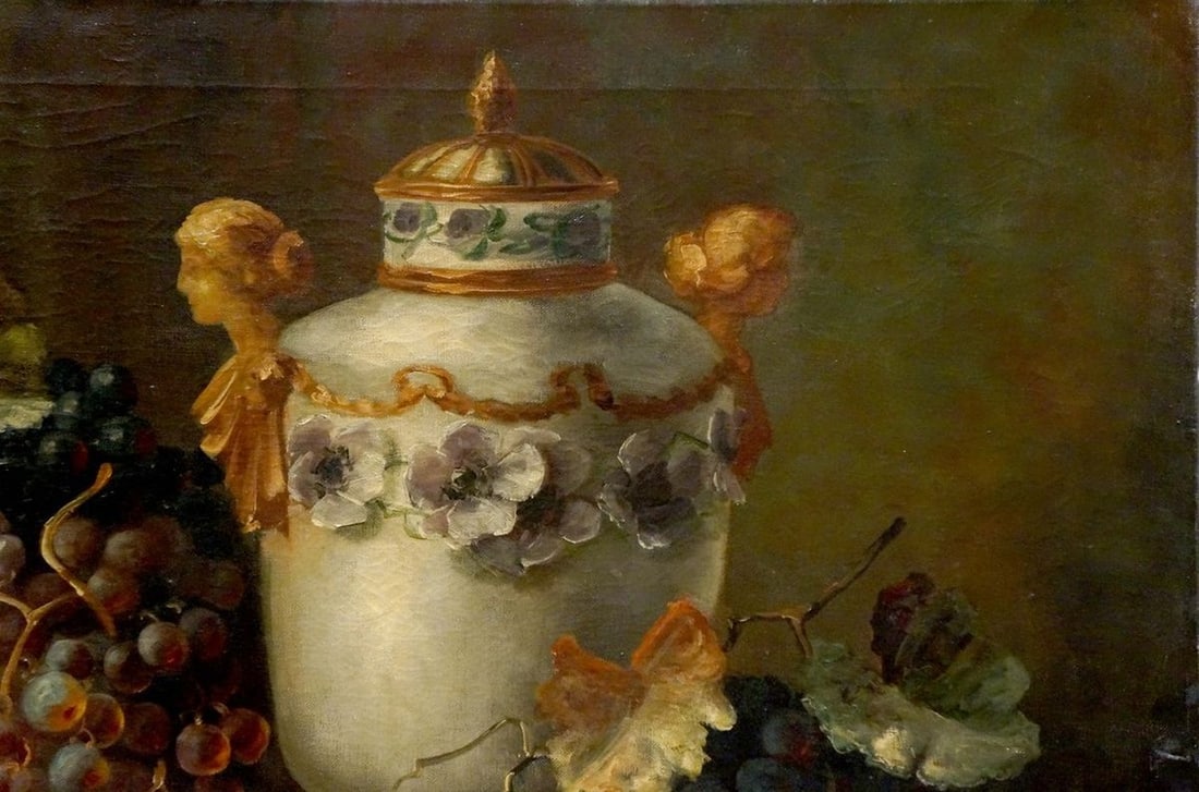 Oil painting Sweets on the table Emil Adam - 4