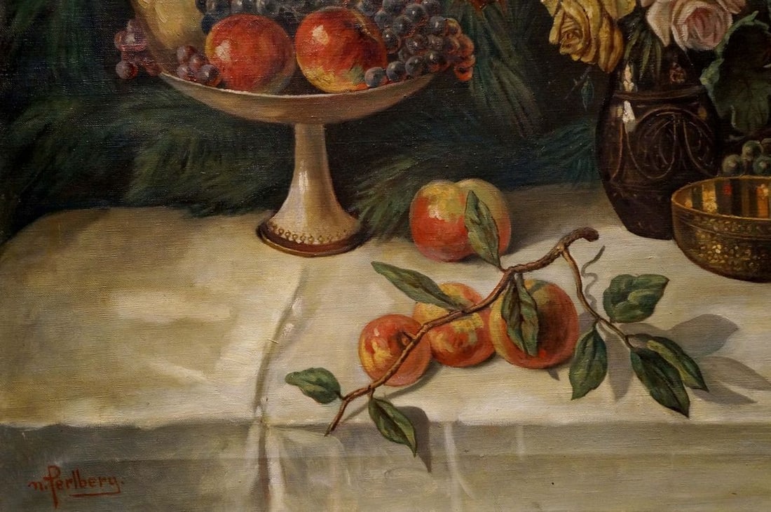 Oil painting The table is set N. Perlberg - 2
