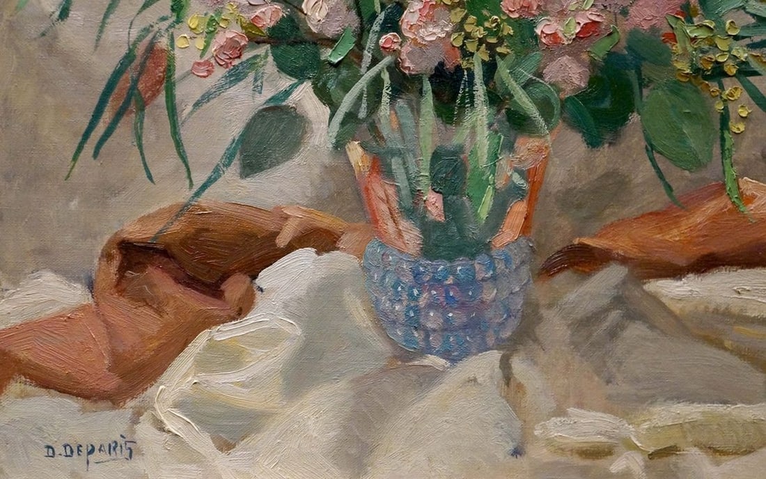 Oil painting Bouquet of flowers D. Deparis - 2