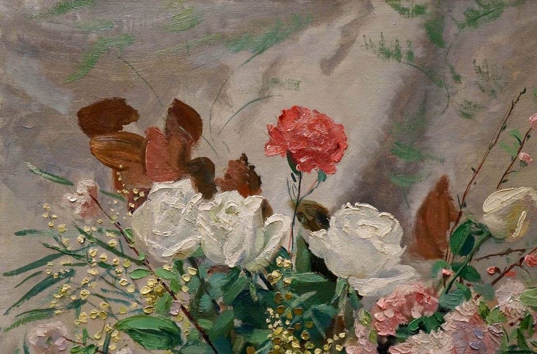 Oil painting Bouquet of flowers D. Deparis - 3