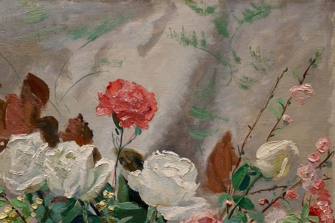 Oil painting Bouquet of flowers D. Deparis - 4