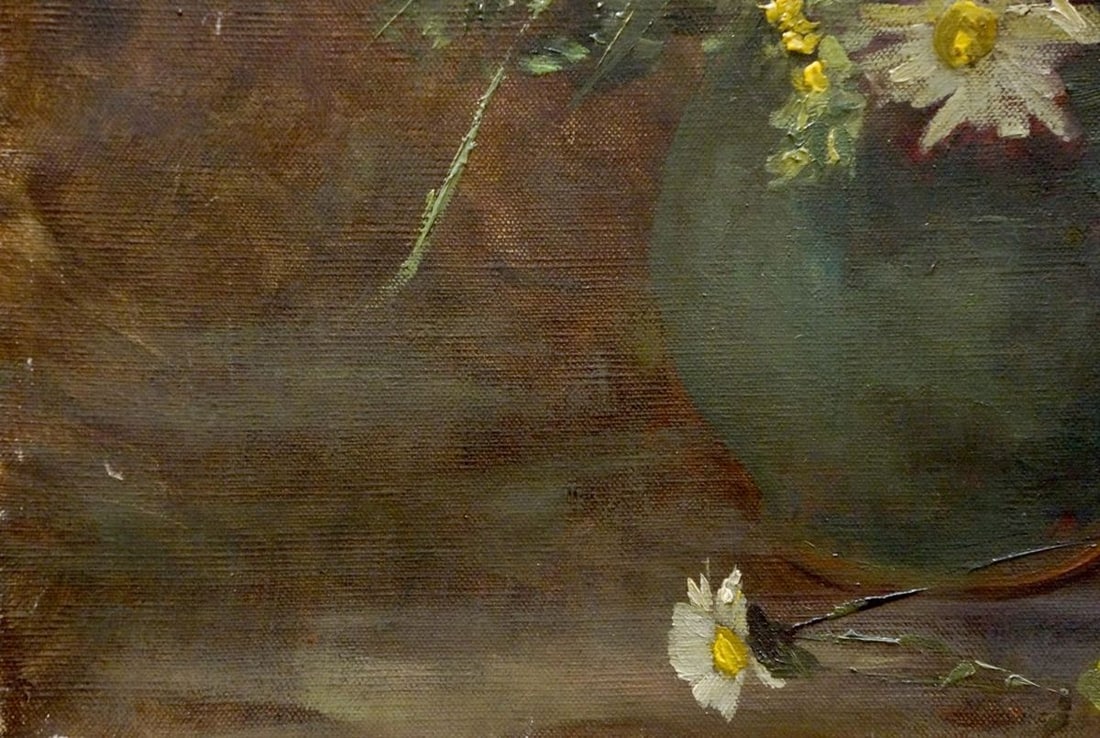 Oil painting Bouquet of daisies - 2