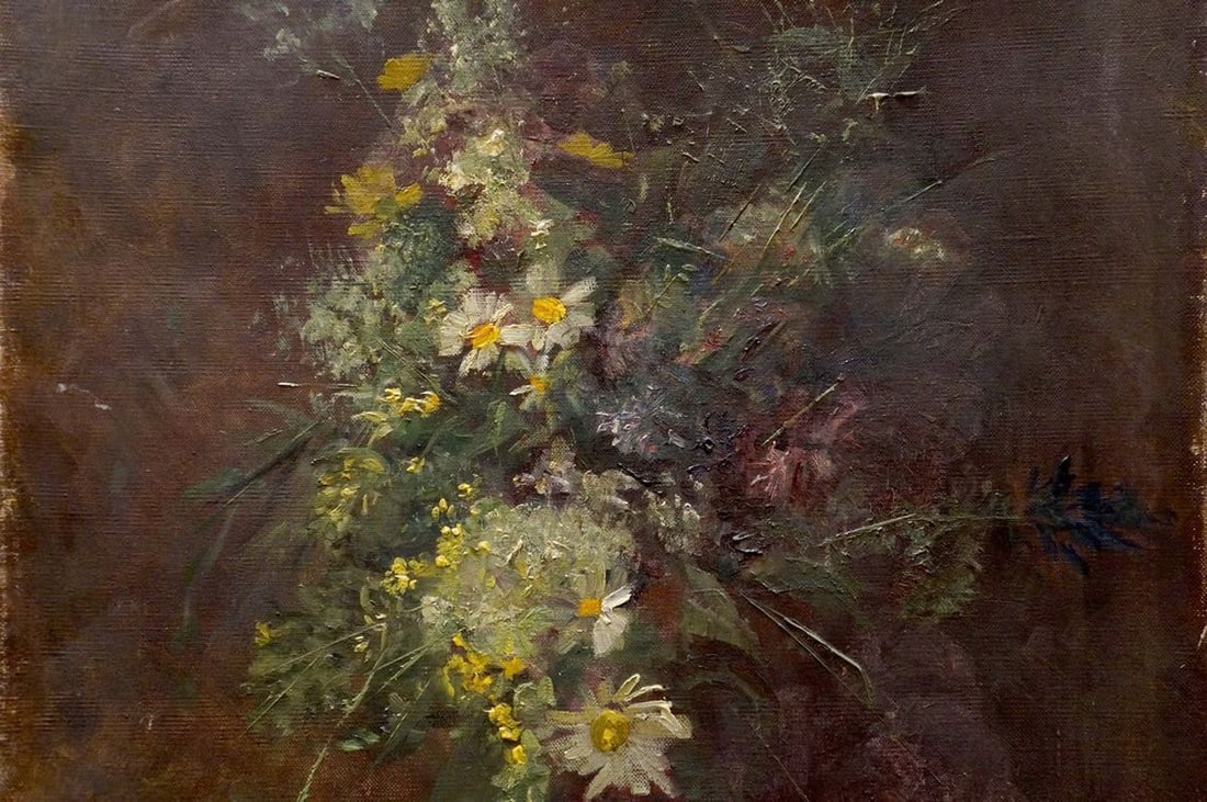 Oil painting Bouquet of daisies - 6