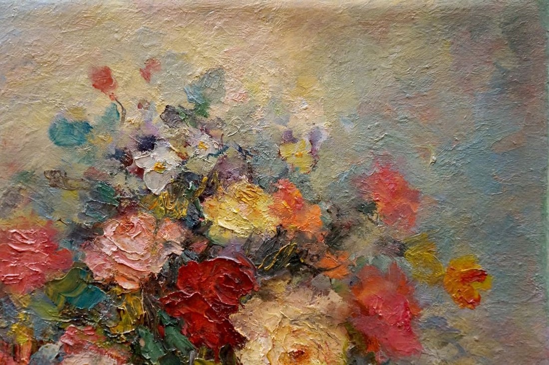Oil painting Flowers K. Wasilewska - 4
