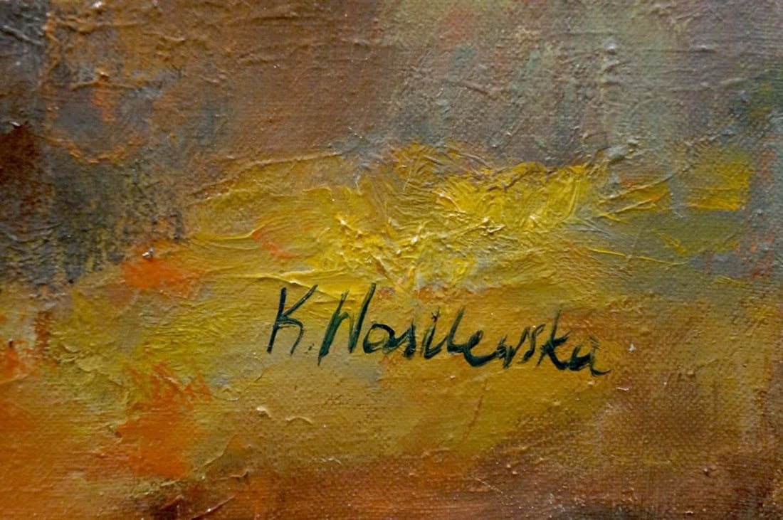 Oil painting Flowers K. Wasilewska - 6