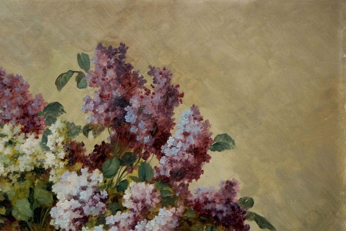 Oil painting Lilac bouquet Hilberr - 4