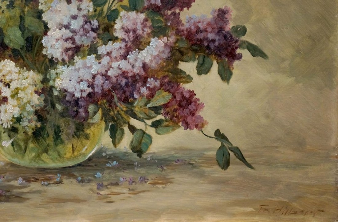 Oil painting Lilac bouquet Hilberr - 5