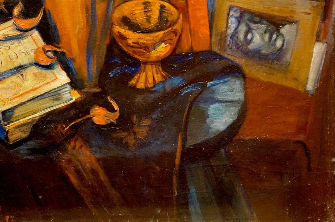 Oil painting Still life with books Michael Durach - 5