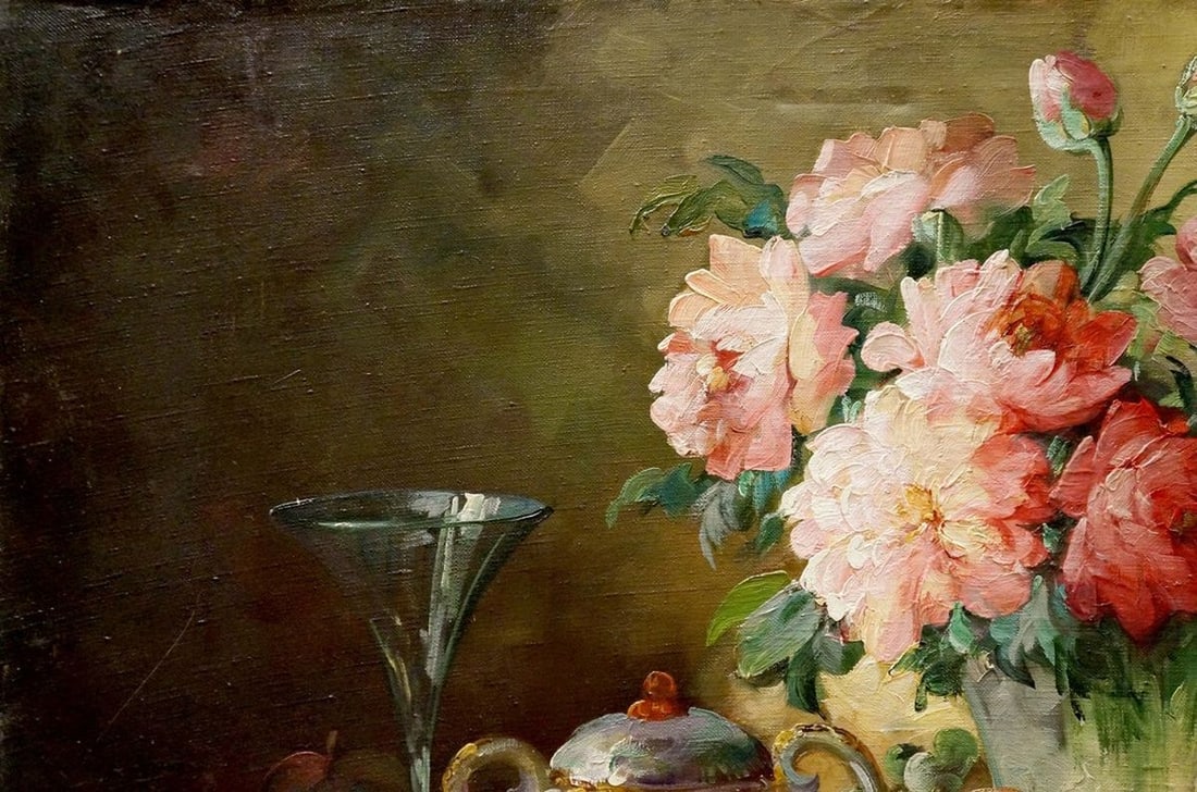 Oil painting Still life with fruit Arnaldo Casella Tamburini - 3