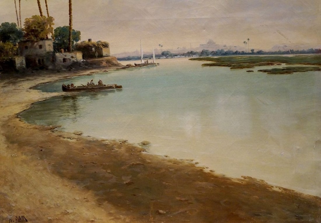Oil painting Seascape Hans Sam - 2