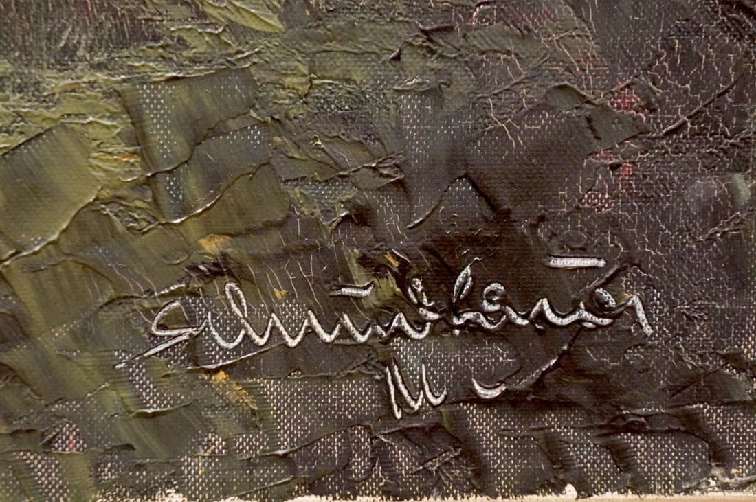 Oil painting Shore landscape H. Schumacher - 6