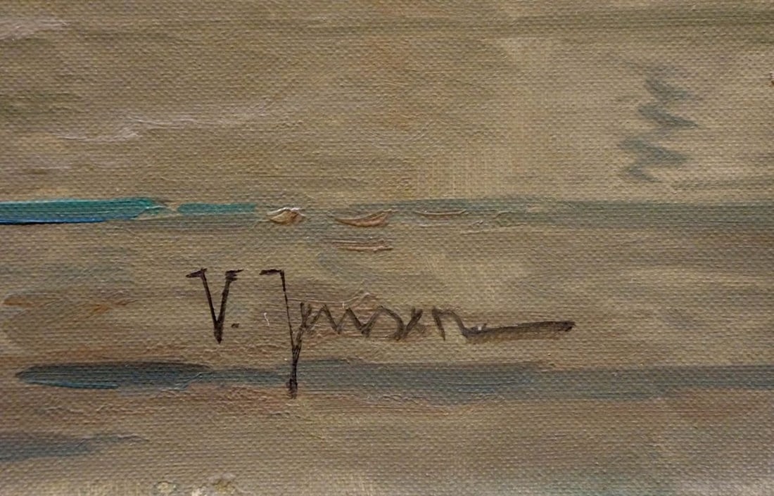 Oil painting Amsterdam V. Jensen - 6