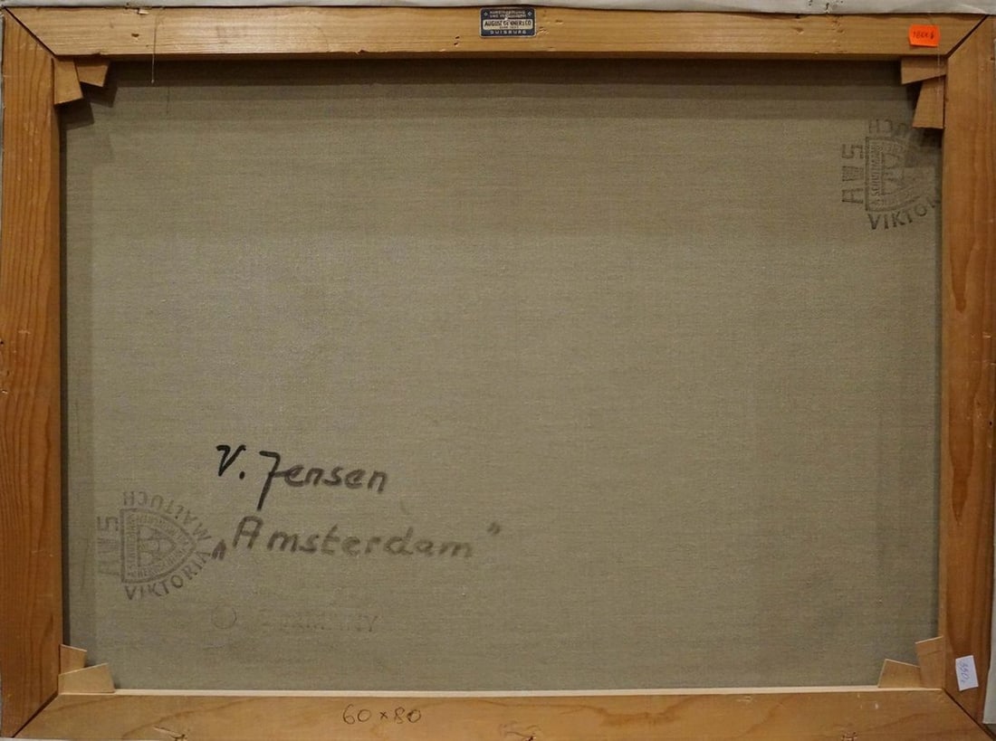 Oil painting Amsterdam V. Jensen - 7