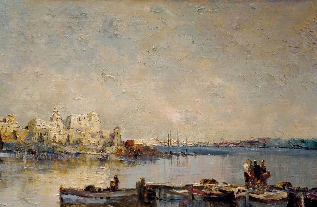 Oil painting Arrival in the city Hochstein A. - 4