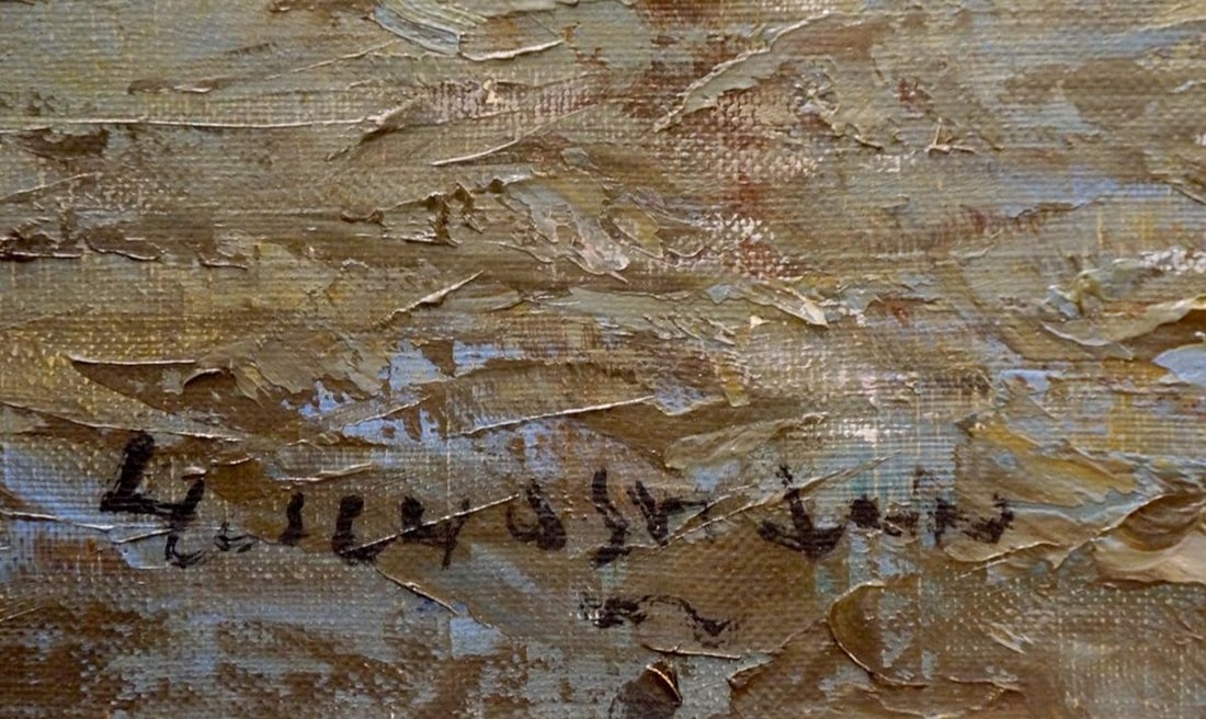 Oil painting Arrival in the city Hochstein A. - 6